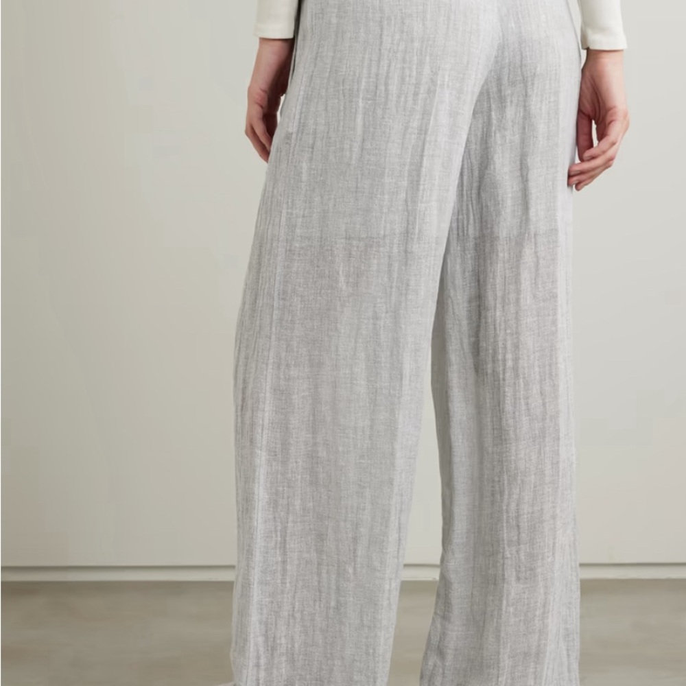 Zara Light Gray Wide Leg Pants